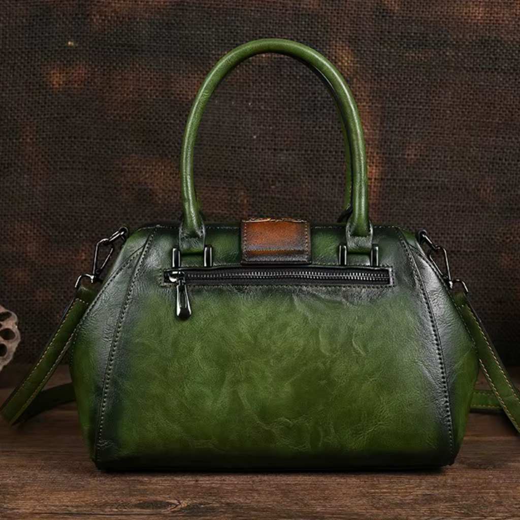 MARGARITA | BOLSO DE MANO DE PIEL CON GRABADO