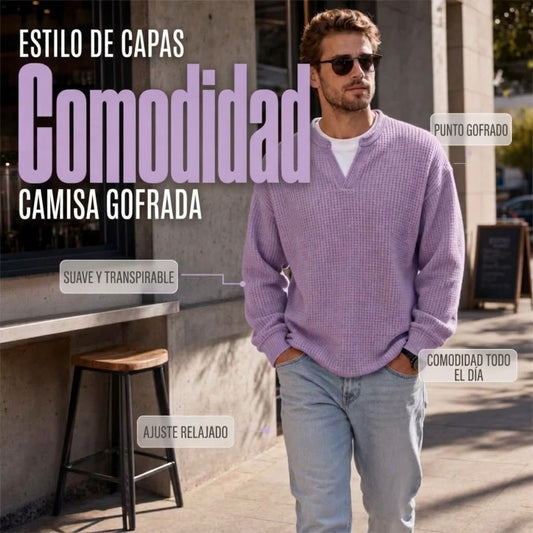 FERNANDO | MAGLIONE WAFFLE DA UOMO