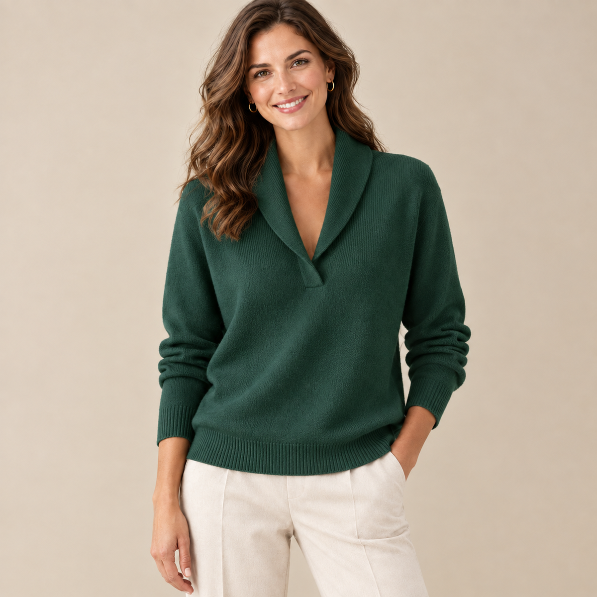 ELISE | MAGLIONE CON SCOLLO A V