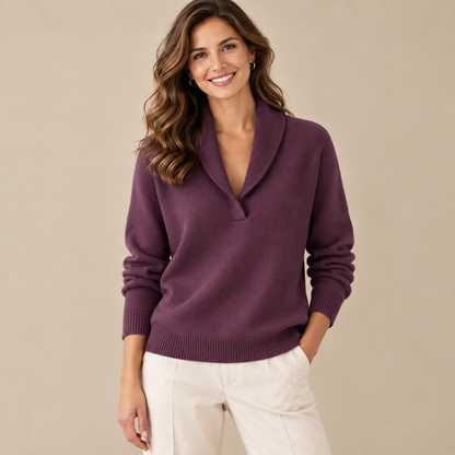 ELISE | MAGLIONE CON SCOLLO A V