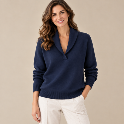 ELISE | MAGLIONE CON SCOLLO A V