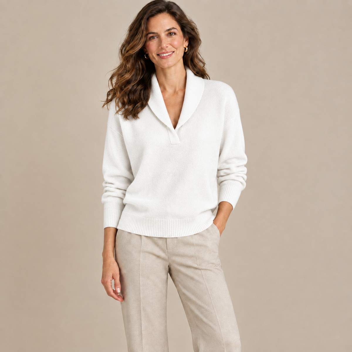 ELISE | MAGLIONE CON SCOLLO A V