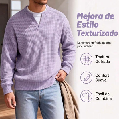 FERNANDO | MAGLIONE WAFFLE DA UOMO