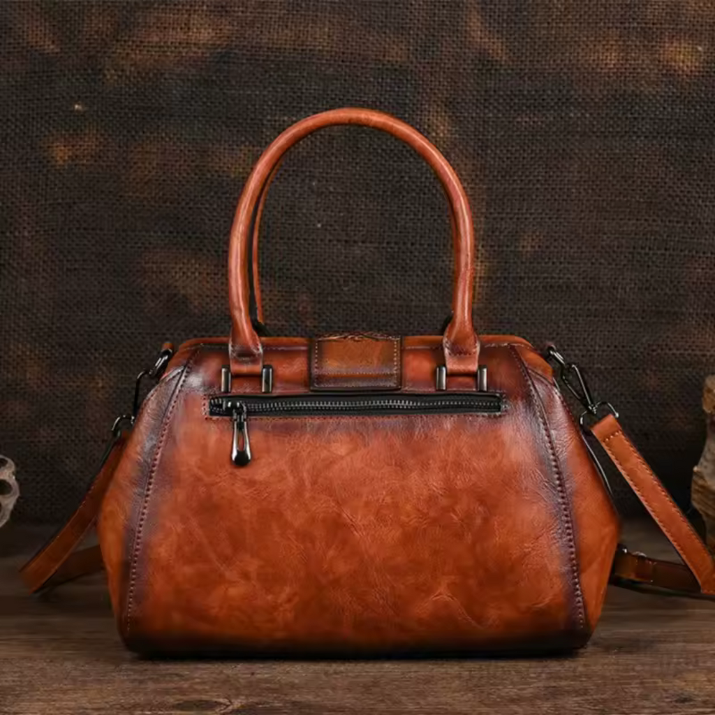 MARGARITA | BOLSO DE MANO DE PIEL CON GRABADO