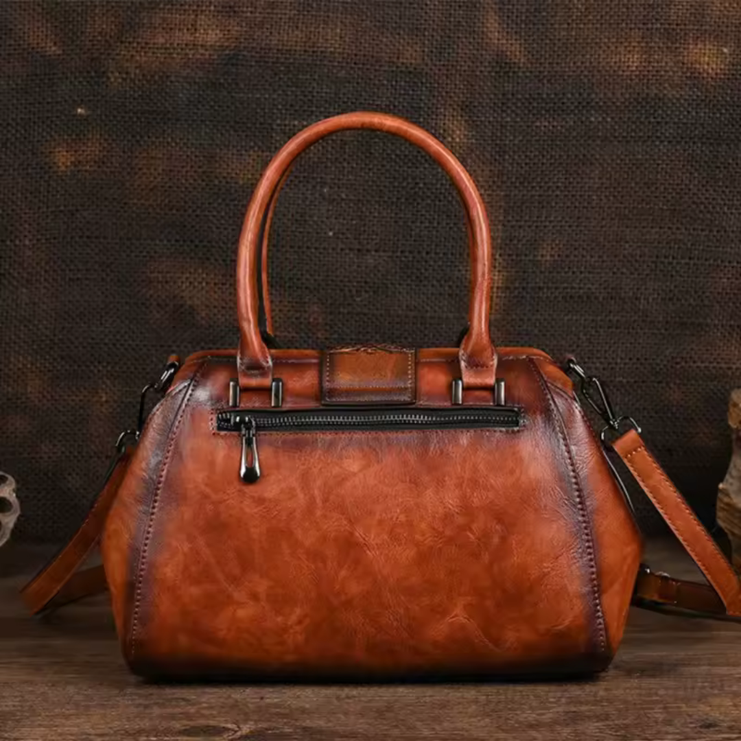 MARGARITA | BOLSO DE MANO DE PIEL CON GRABADO