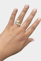 ARIA | ANILLO CON CONTORNO DORADO