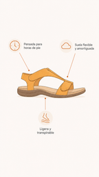 LARA | SANDALIAS ORTOPÉDICAS ERGONÓMICAS