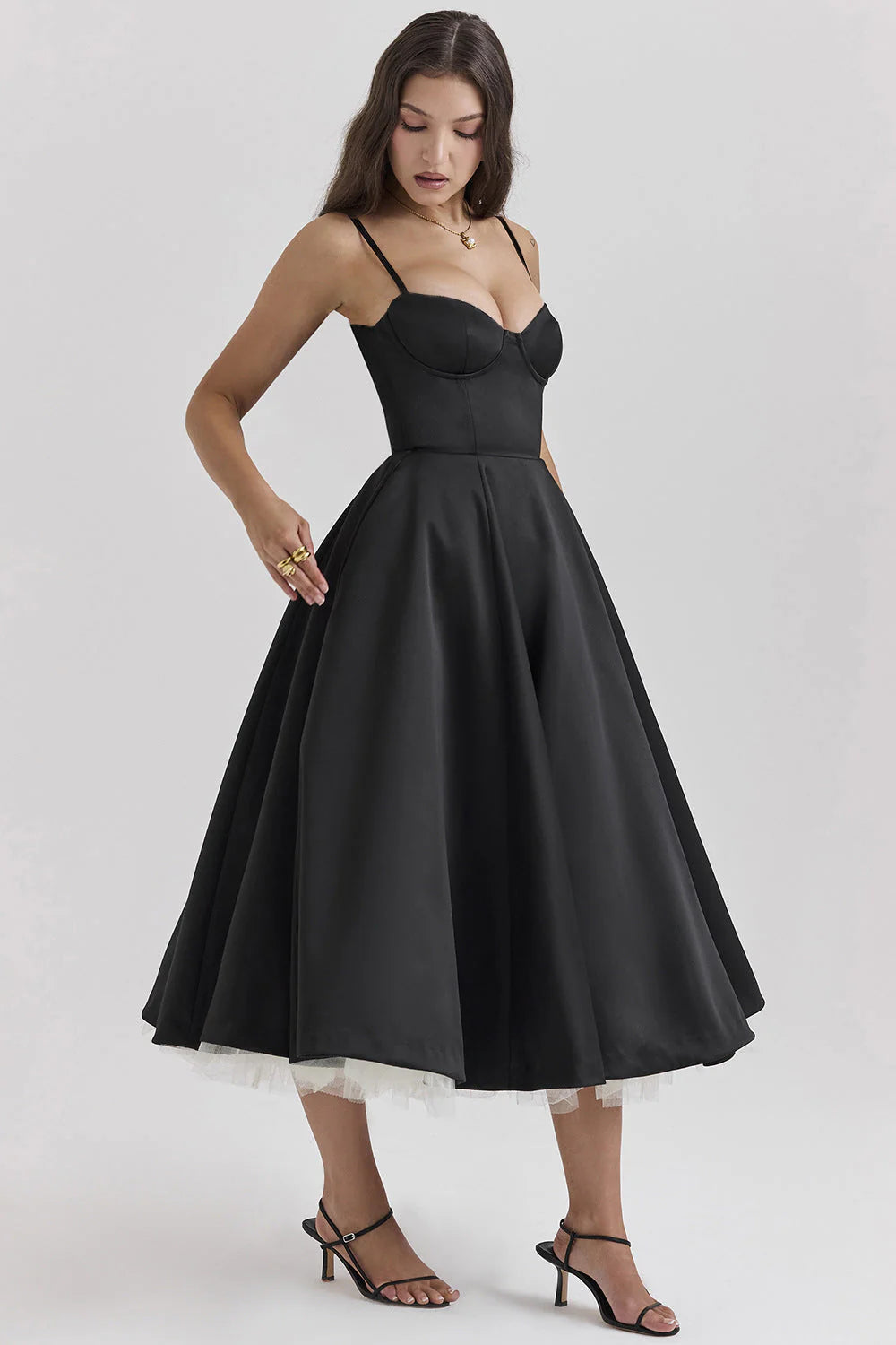 DIANA | VESTIDO MIDI ROMÁNTICO DE VERANO