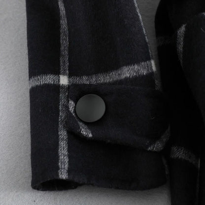 ANA | ELEGANTE CAPPOTTO IN LANA A QUADRI
