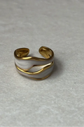 ARIA | ANILLO CON CONTORNO DORADO