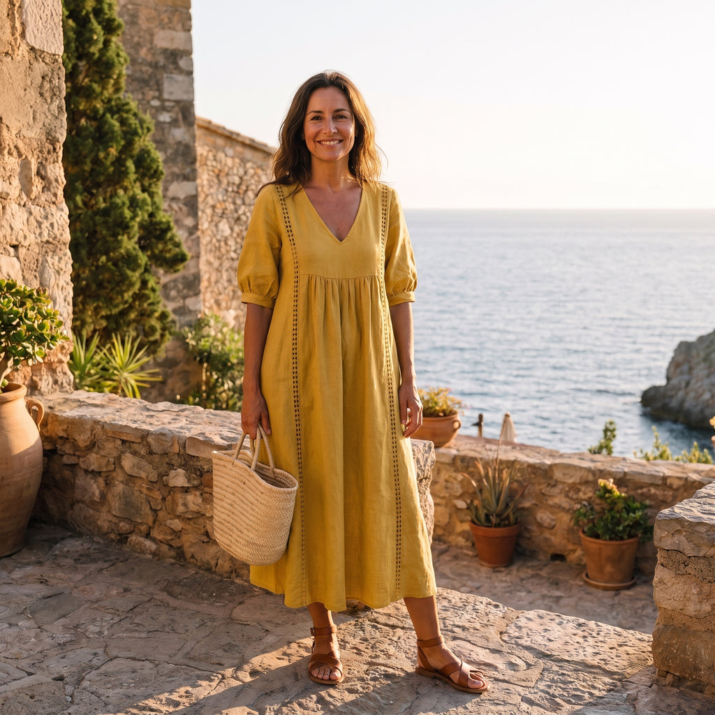 INÉS | VESTIDO MIDI DE VERANO