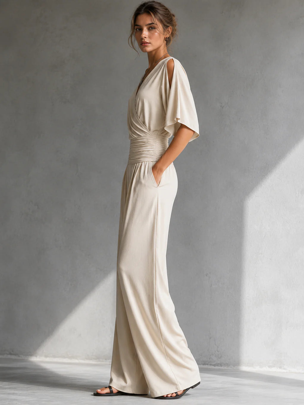 ALIA | ELEGANTE COMBINACIÓN CON EFECTO CRUZADO Y PIERNAS ANCHAS