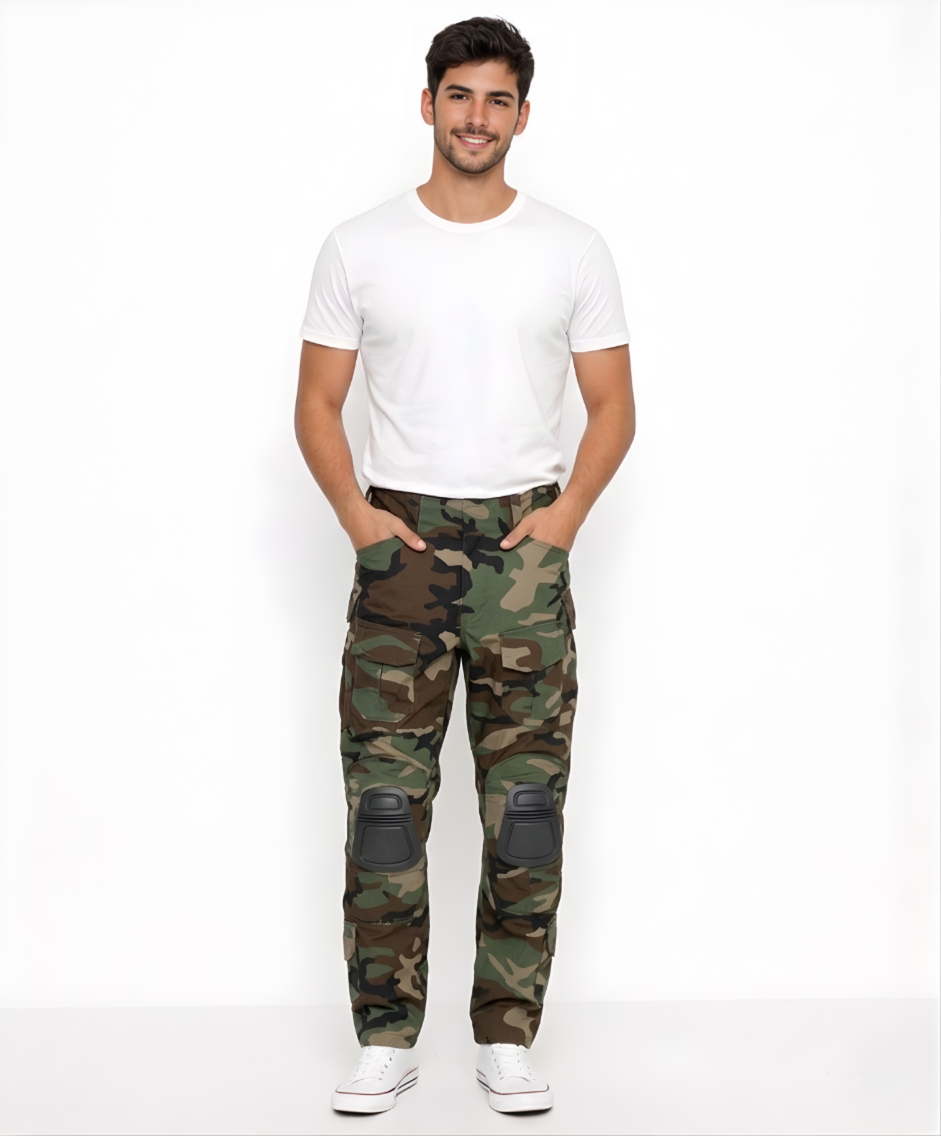 DAVID | PANTALONES CARGOS TÁCTICOS CON RODILLERAS INTEGRADAS