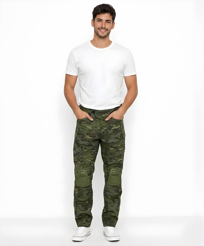 DAVID | PANTALONI CARGO TATTICI CON GINOCCHIERE INTEGRATE