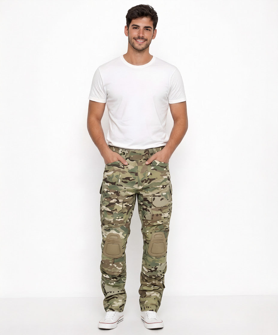 DAVID | PANTALONES CARGOS TÁCTICOS CON RODILLERAS INTEGRADAS
