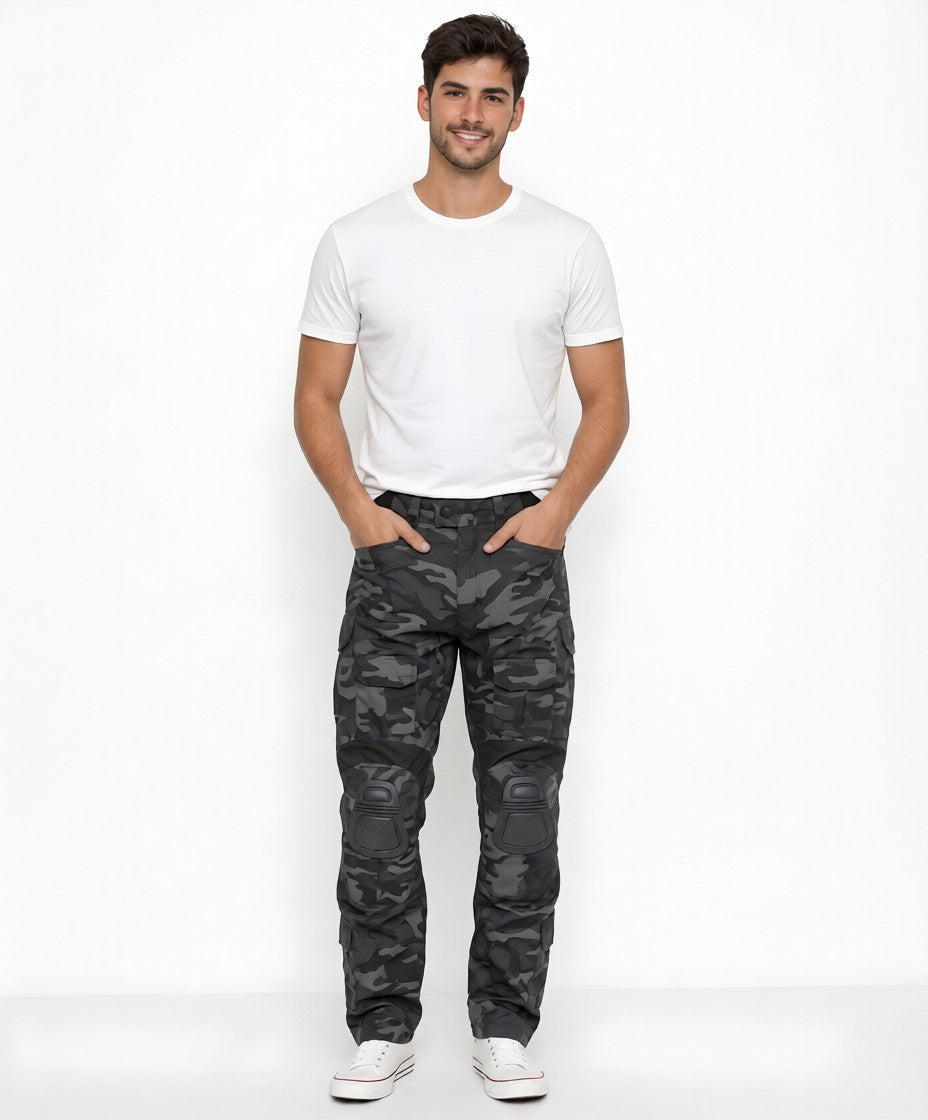 DAVID | PANTALONES CARGOS TÁCTICOS CON RODILLERAS INTEGRADAS