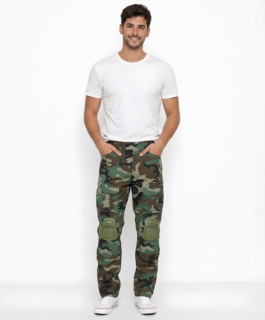 DAVID | PANTALONES CARGOS TÁCTICOS CON RODILLERAS INTEGRADAS
