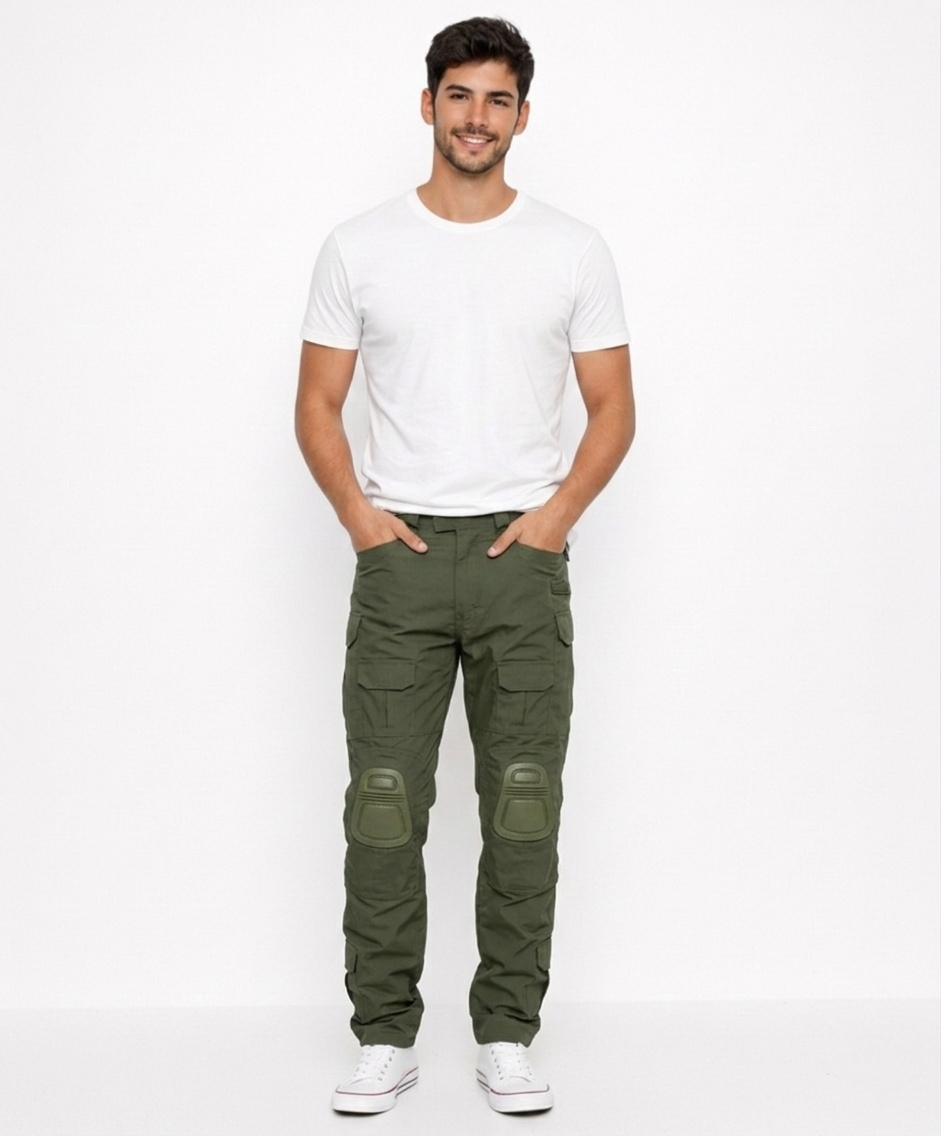 DAVID | PANTALONES CARGOS TÁCTICOS CON RODILLERAS INTEGRADAS