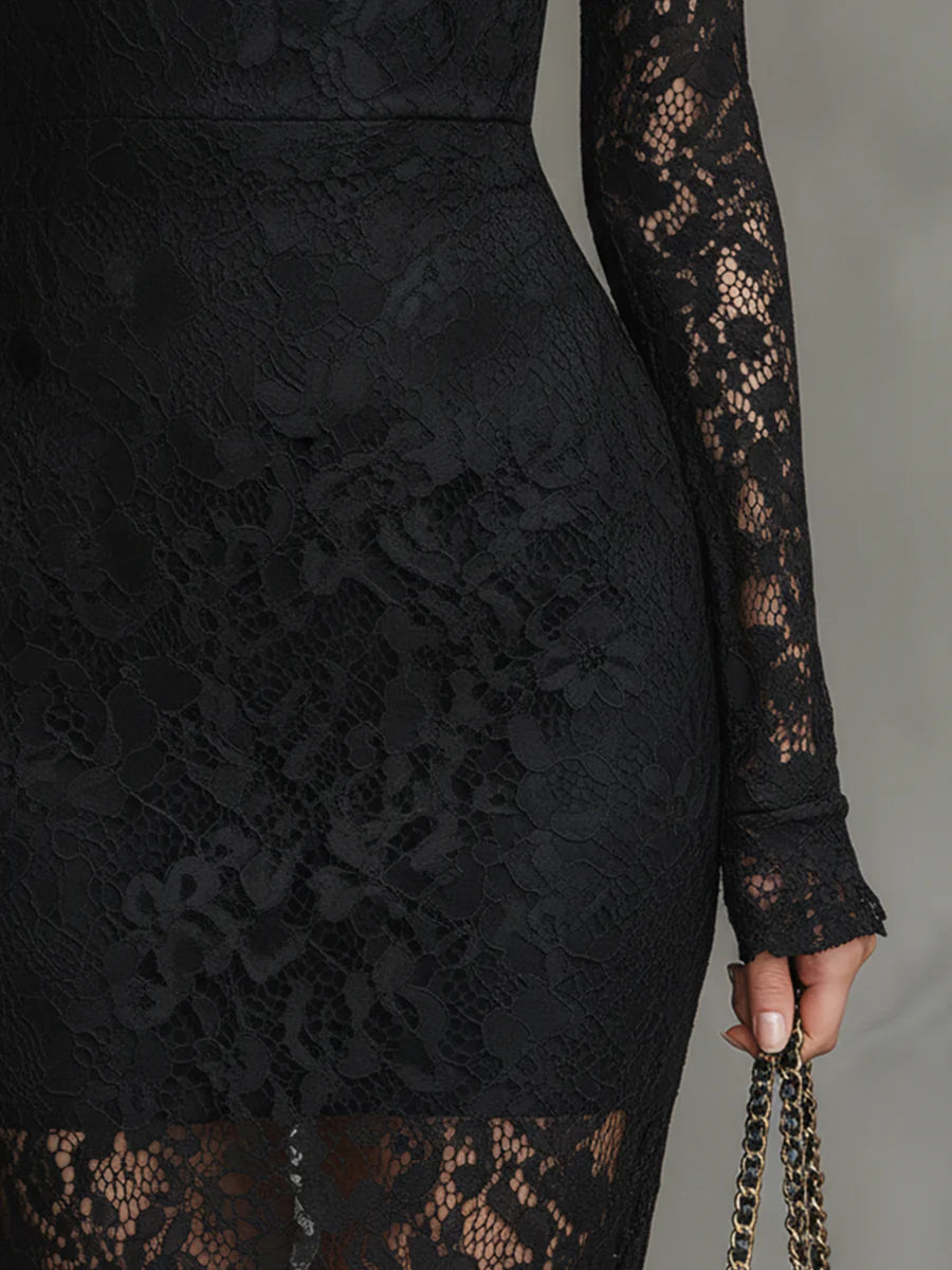 TRINIDAD | ELEGANTE VESTIDO LARGO DE COLA DE PEZ