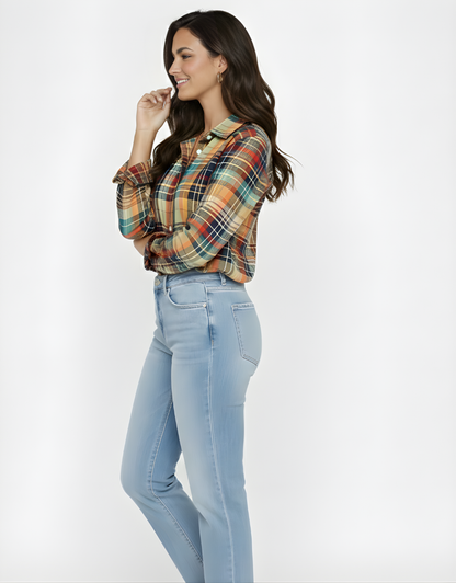 JULIETA | BLUSA DE CUADROS COLORIDOS