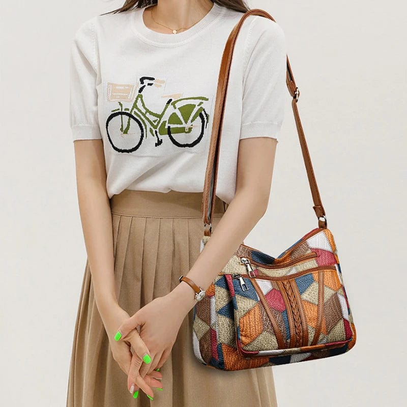 LOLA | BOLSO DE PIEL CON MOSAICO