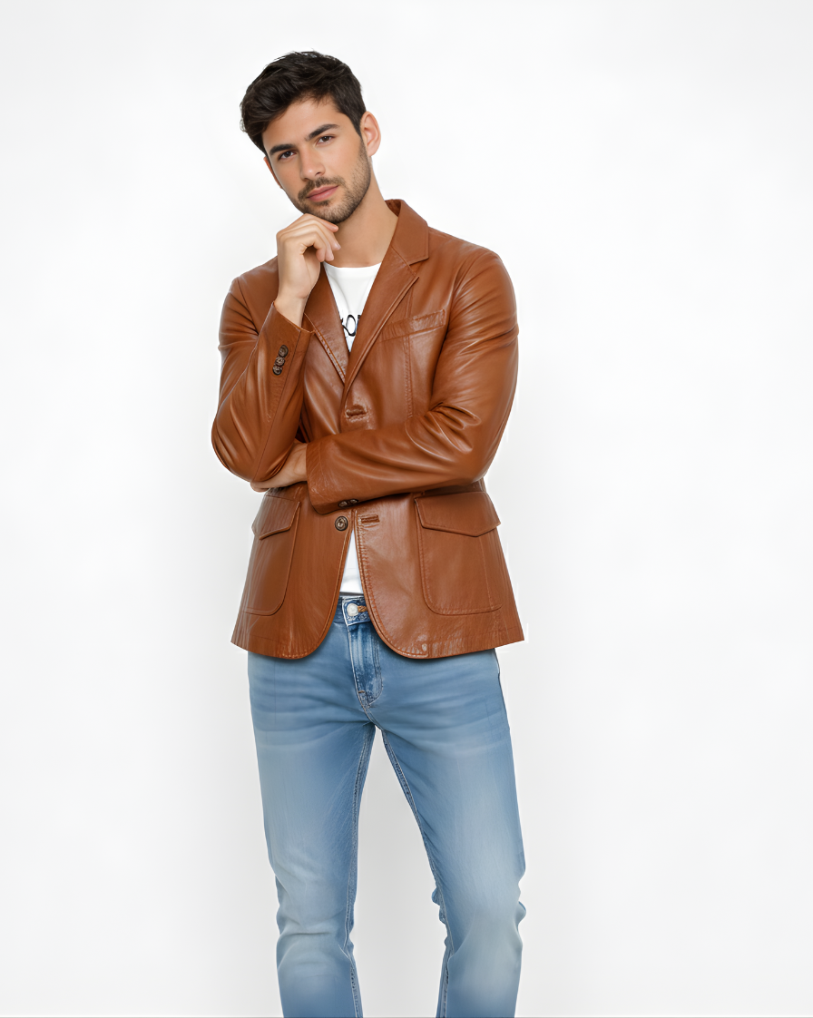 MARCO | CHAQUETA DE CUERO PREMIUM
