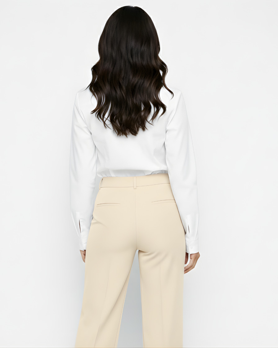 MARTINA| PANTALONES DE TRAJE DE CINTURA ALTA