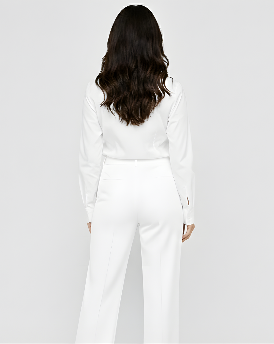 MARTINA| PANTALONES DE TRAJE DE CINTURA ALTA