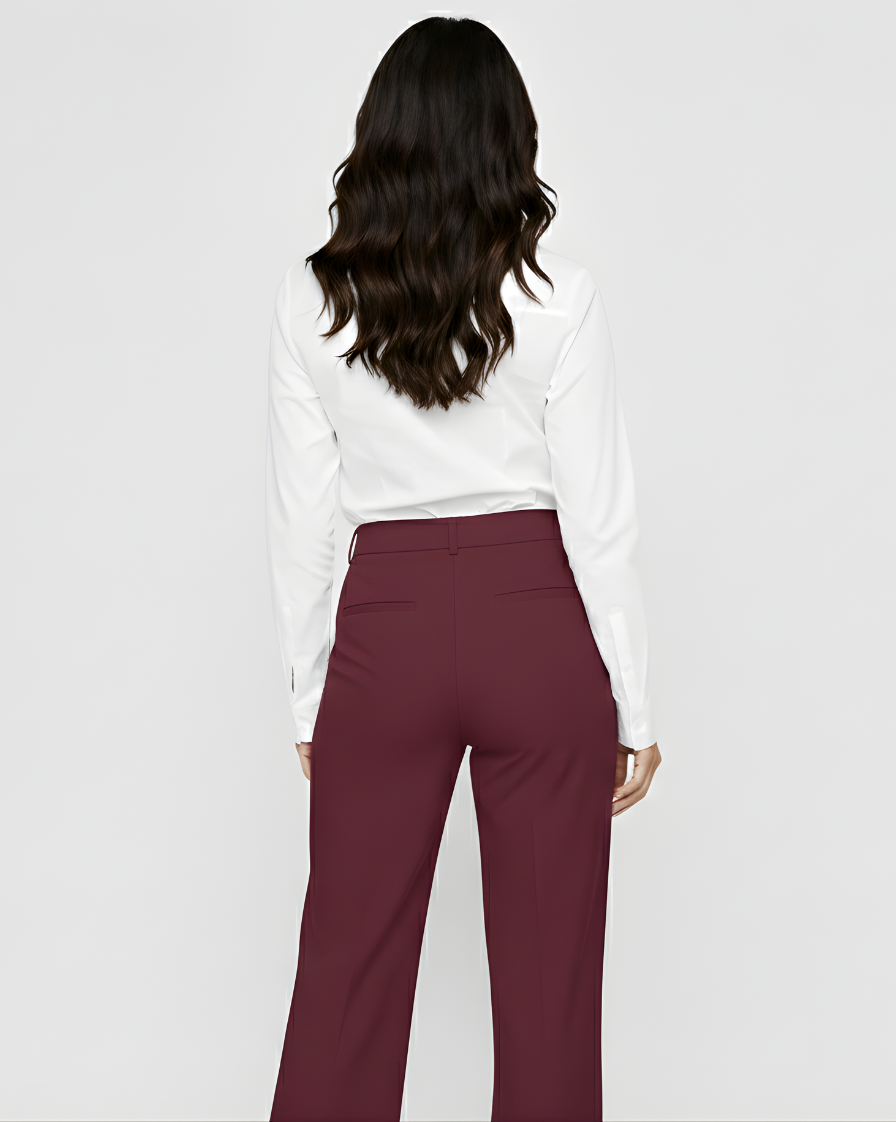 MARTINA| PANTALONES DE TRAJE DE CINTURA ALTA