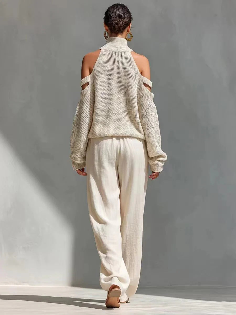ARI | CONJUNTO DE PUNTO Y LINO A LA MODA