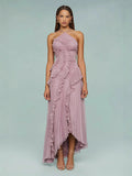 ESTRELLA | VESTIDO CON VOLANTES EN ESPIRAL