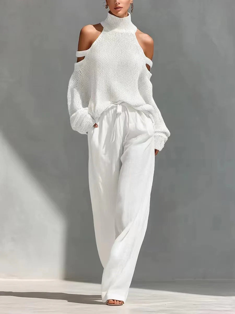 ARI | CONJUNTO DE PUNTO Y LINO A LA MODA