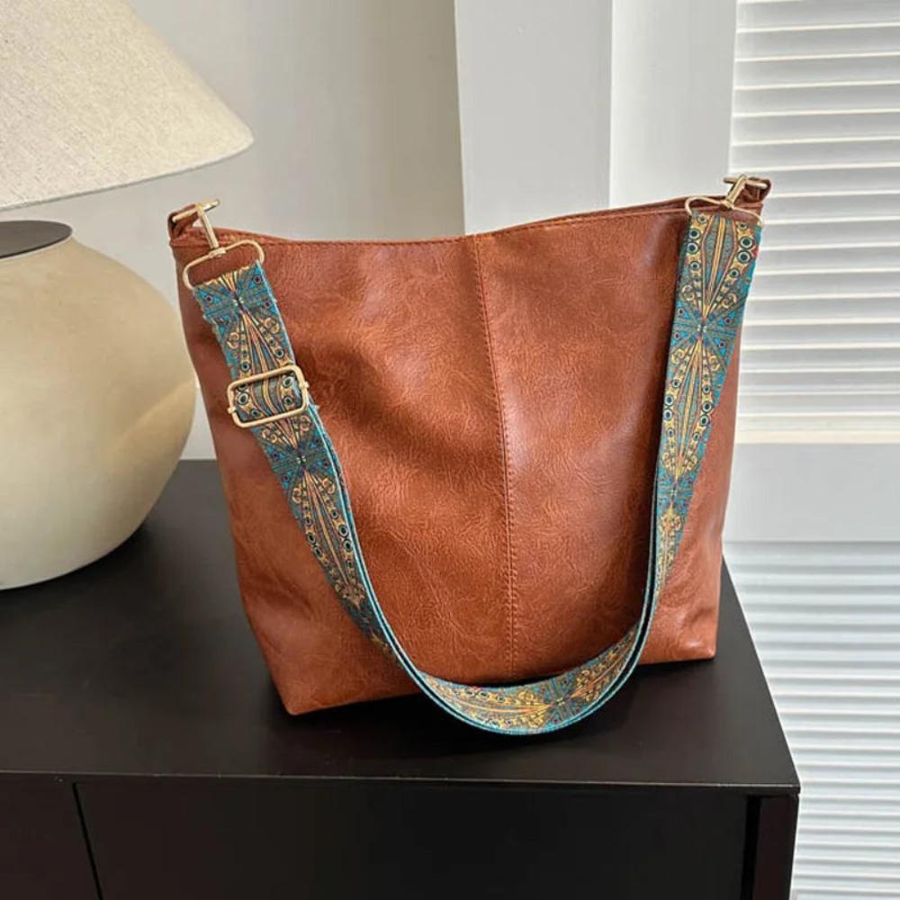 MARÍA | BOLSO DE HOMBRO VINTAGE DE PIEL