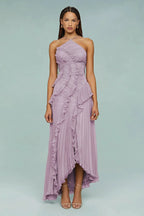 ESTRELLA | VESTIDO CON VOLANTES EN ESPIRAL