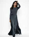 VICTORIA | VESTIDO LARGO CON NUDO LATERAL