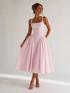 ANTONELLA | VESTIDOS CUADROS ROSA