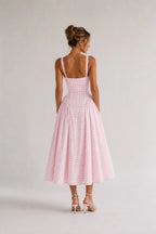 ANTONELLA | VESTIDOS CUADROS ROSA