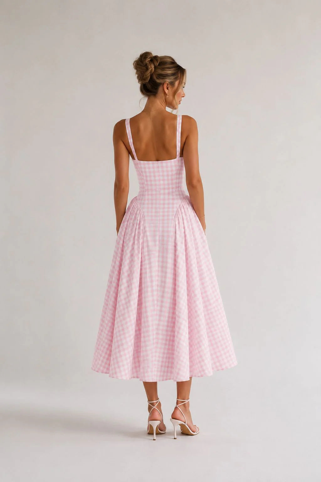 ANTONELLA | VESTIDOS CUADROS ROSA