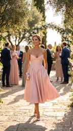 MACARENA | ELEGANTE VESTIDO MIDI ESTILO CORSÉ