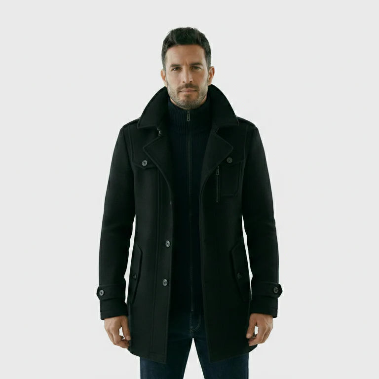 ANDREI | ABRIGO CLASICO ESTILO CHAQUETON