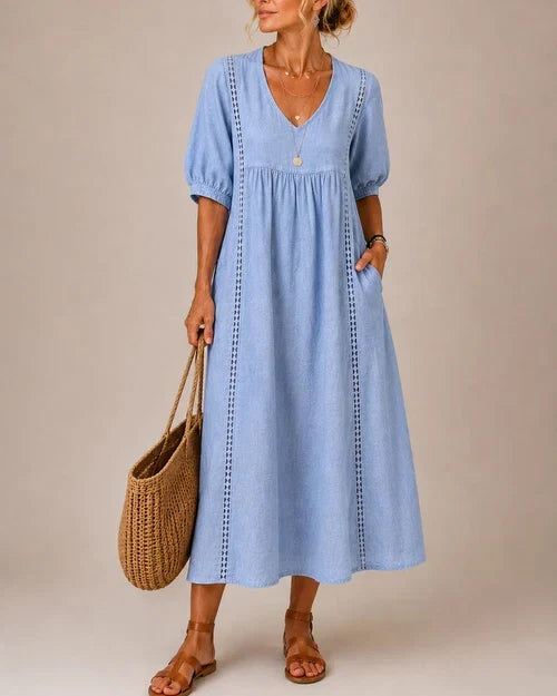 INÉS | VESTIDO MIDI DE VERANO