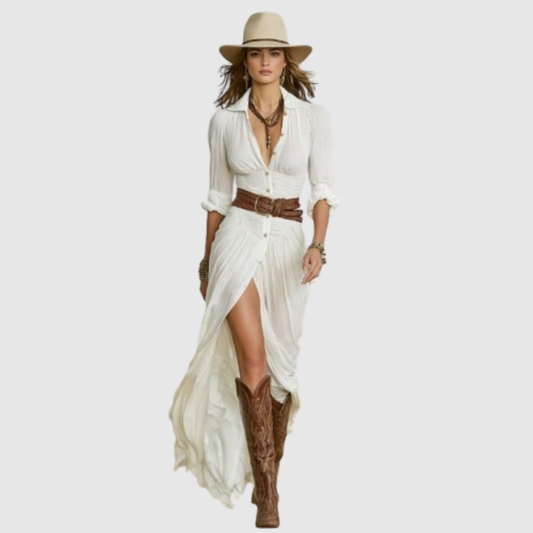 BLANCA | ABITO CAMICIA CON CINTURA