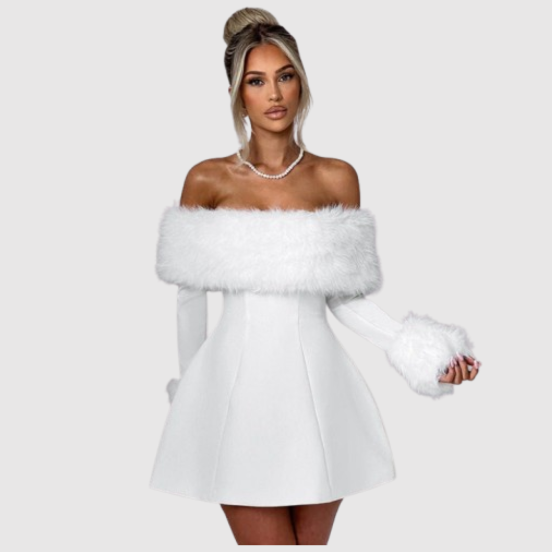 CARLOTA | VESTIDO DE FELPA SIN TIRANTES