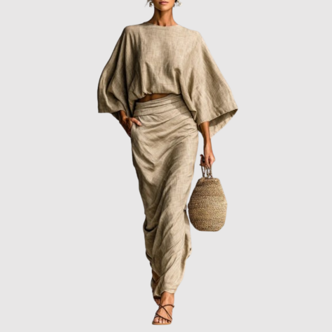 PATRICIA | CONJUNTO DE DOS PIEZAS CON FALDA