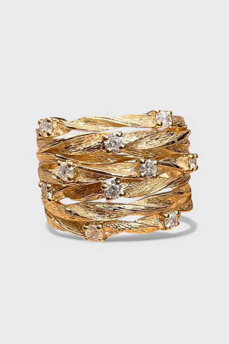 PENELOPE | ANILLO DE ORO VINTAGE CON ENCANTO ATEMPORAL