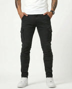 ADRIÁN | PANTALON CARGO MARINO ELASTICO