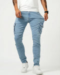 ADRIÁN | PANTALON CARGO MARINO ELASTICO