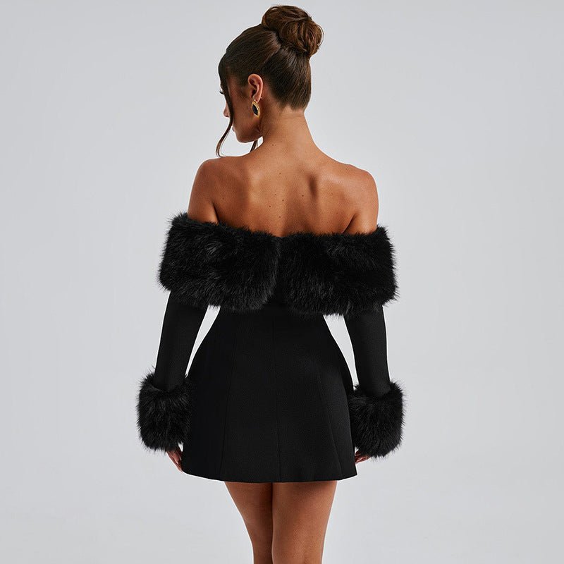 CARLOTA | VESTIDO DE FELPA SIN TIRANTES