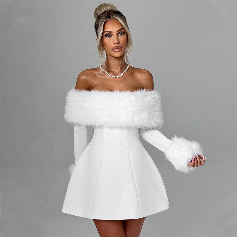 CARLOTA | VESTIDO DE FELPA SIN TIRANTES