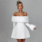 CARLOTA | VESTIDO DE FELPA SIN TIRANTES